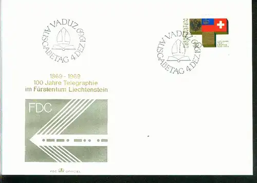 Liechtenstein Mi.-Nr.:517  FDC