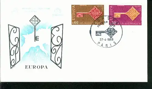 Frankreich Mi.-Nr.: 1621/22  FDC Cept