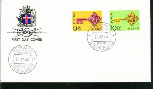 Island Mi.-Nr.: 417/18  FDC Cept