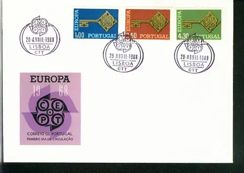 Portugal Mi.-Nr.: 1051/53  FDC Cept