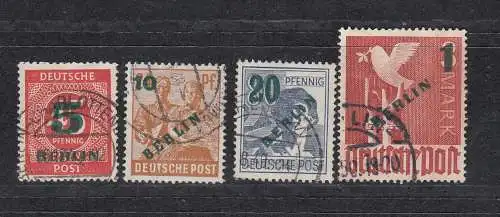 Berlin (West) 1949 Nr Berlin Mi.. Nr.: 64/67 Gestempelt (Posten)