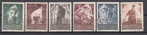 Österreich 1947 Nr Österreich Mi.-Nr.: 829/34 Gestempelt (Posten)