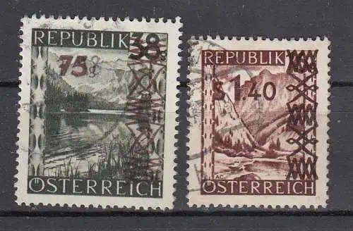 Österreich 1947 Nr Österreich Mi.-Nr.: 835/36 Gestempelt (Posten)