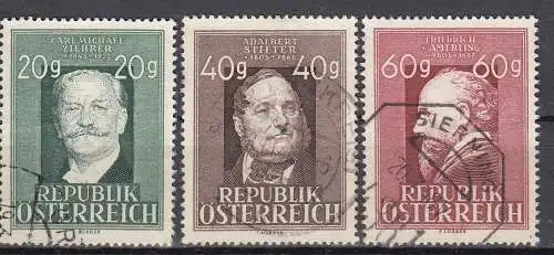 Österreich 1948 Nr Österreich Mi.-Nr.: 855/57 Gestempelt (Posten)