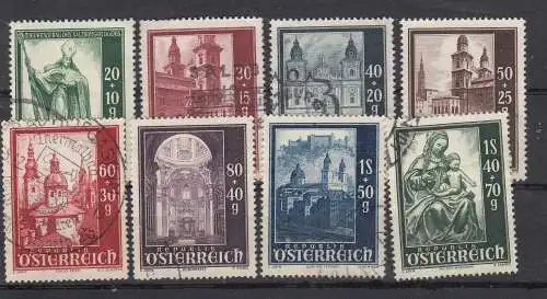 Österreich 1948 Nr Österreich Mi.-Nr.: 885/92 Gestempelt (Posten)