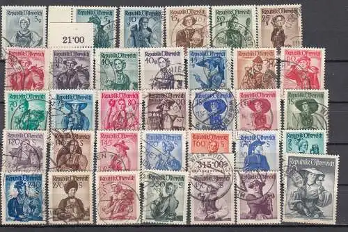 Österreich 1948 Nr Österreich Mi.-Nr.: 893/ 926 Gestempelt (Posten)