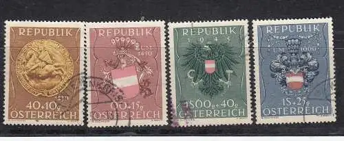 Österreich 1949 Nr Österreich Mi.-Nr.: 937/40 Gestempelt (Posten)