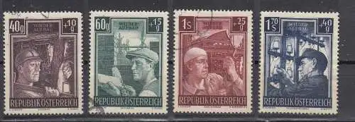Österreich 1951 Nr Österreich Mi.-Nr.: 960/63 Gestempelt (Posten)
