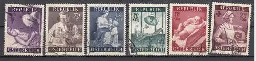 Österreich 1954 Nr Österreich Mi.-Nr.: 999/1004 Gestempelt (Posten)