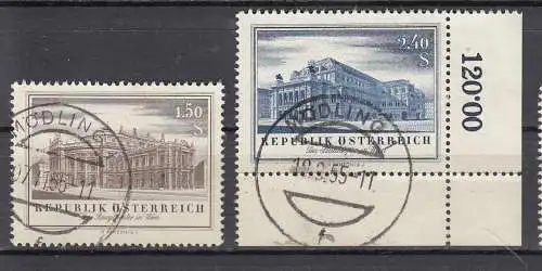 Österreich 1955 Nr Österreich Mi.-Nr.: 1020/21 Gestempelt (Posten)