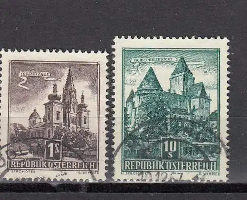 Österreich 1957 Nr Österreich Mi.-Nr.: 1037/38 Gestempelt (Posten)