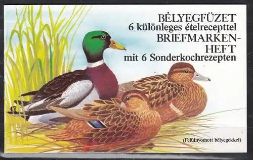 Ungarn 1988 Nr Markenheft Enten Postfrisch / **