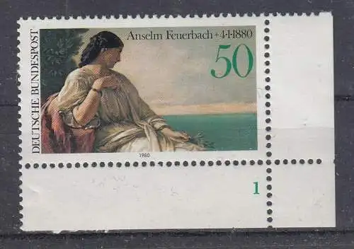 Bundesrep. Deutschland  Nr 1033 Formnummer 2 Postfrisch / **