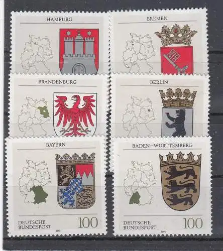 Bundesrep. Deutschland  Nr 1586/91 Postfrisch / **