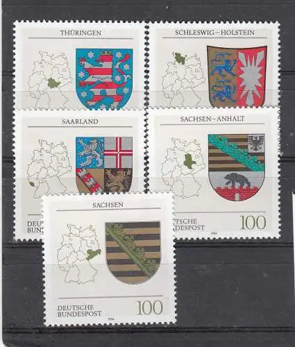 Bundesrep. Deutschland  Nr 1712/16 Postfrisch / **