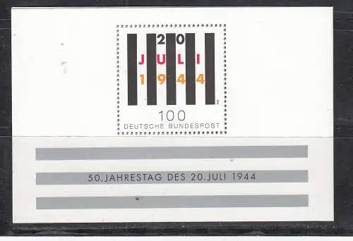 Bundesrep. Deutschland  Nr Blöck 29 Postfrisch / **