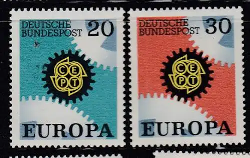 Bundesrep. Deutschland  Nr 533/34 Postfrisch / **