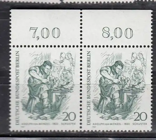 Bundesrep. Deutschland  Nr waag. Paar OR 334 Postfrisch / **