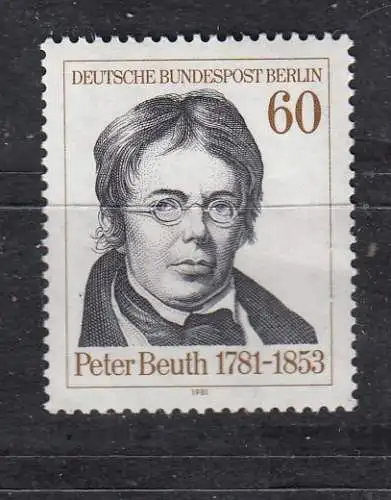 Bundesrep. Deutschland  Nr 654 Postfrisch / **