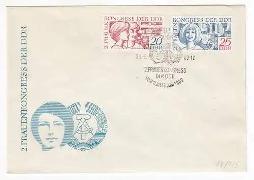 DDR  Nr FDC 1474/75