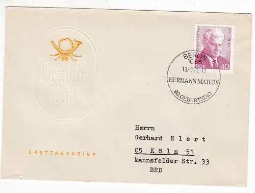 DDR  Nr FDC 1855