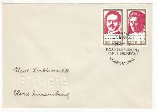 DDR  Nr FDC 1650/51