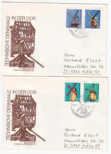 DDR  Nr FDC 2657/60