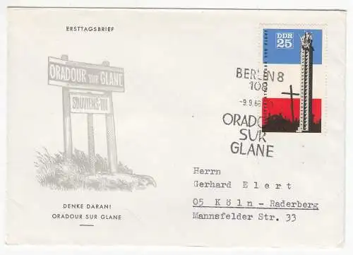 DDR  Nr FDC 1206