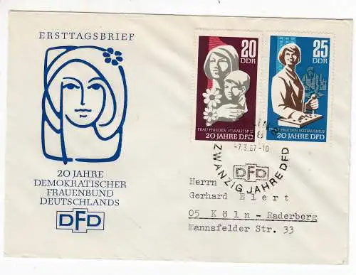 DDR  Nr FDC 1256/57