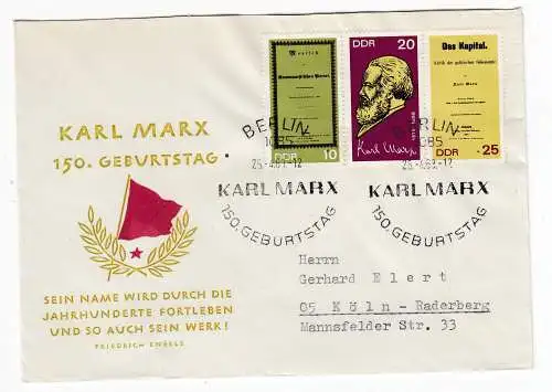 DDR  Nr FDC 1365/67 A