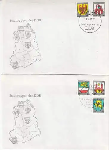 DDR  Nr FDC 2934/38