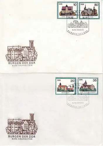 DDR  Nr FDC 2976/79