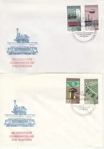 DDR  Nr FDC 2968/71