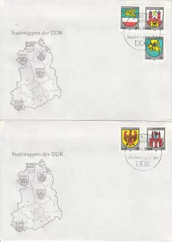 DDR  Nr FDC 2934/38