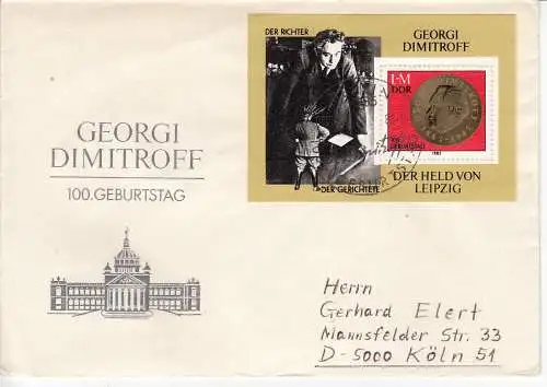 DDR  Nr FDC Block 68