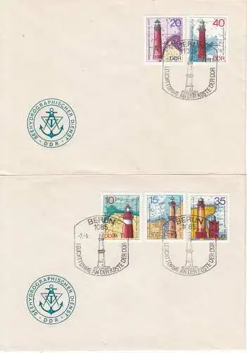 DDR  Nr FDC 1953/57