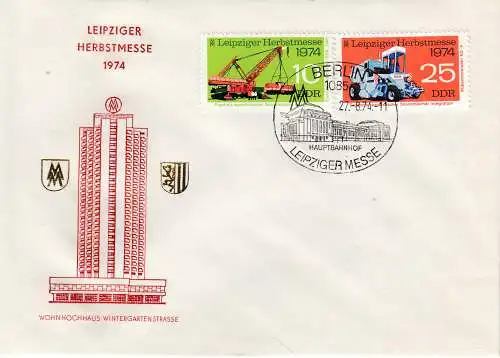DDR  Nr FDC 1973/74