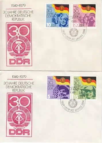 DDR  Nr FDC 2458/61