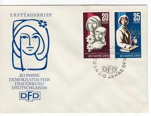 DDR  Nr FDC 1256/57