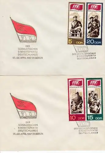 DDR  Nr FDC 1268/71