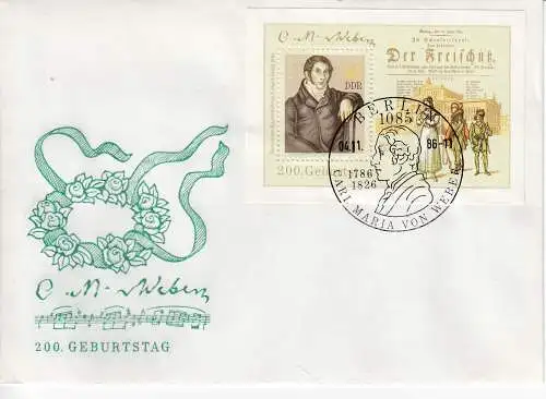 DDR  Nr FDC Block 86