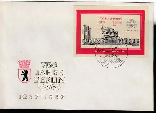 DDR  Nr FDC Block 89