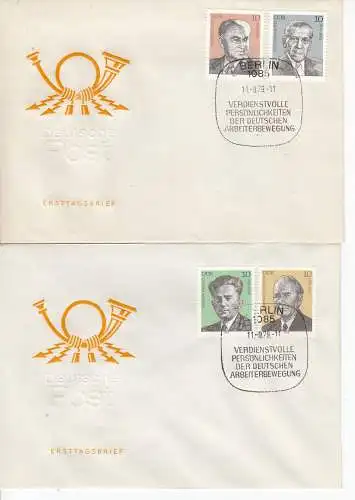 DDR  Nr FDC 2454/57