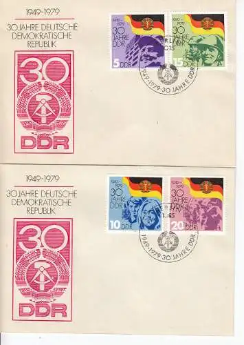 DDR  Nr FDC 2458/61