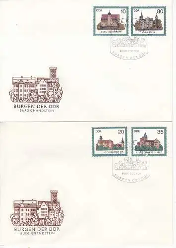 DDR  Nr FDC 2976/79