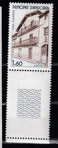 Andorra (franz.)  Nr 347 Rand Postfrisch / **