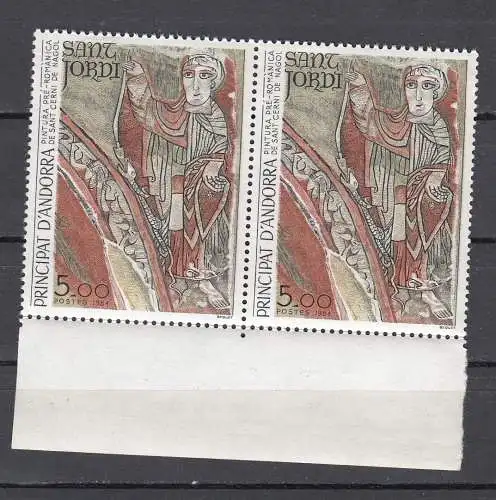 Andorra (franz.)  Nr 355 waag. Paar Postfrisch / **