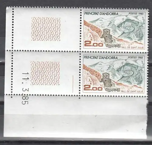 Andorra (franz.)  Nr 359 Paar ER Postfrisch / **