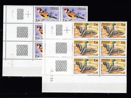 Andorra (franz.)  Nr 363/64 ER 6.-er Block Postfrisch / **