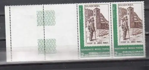 Andorra (franz.)  Nr 366 Waage. Paar Rabd Postfrisch / **